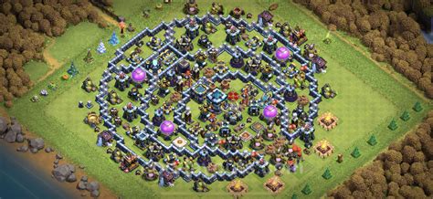 Farming Base Th13 With Link Hybrid Clash Of Clans Town Hall Level