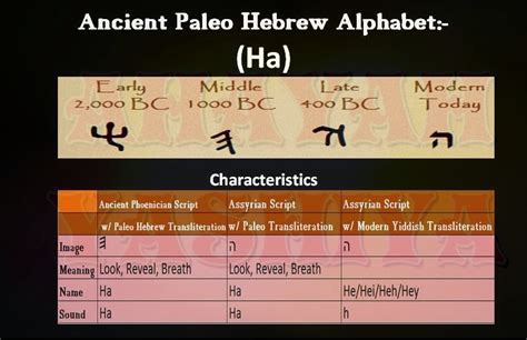 Ahayah Yashiya Learn Ancient Phoenician Paleo Hebrew Hebrew Alphabet