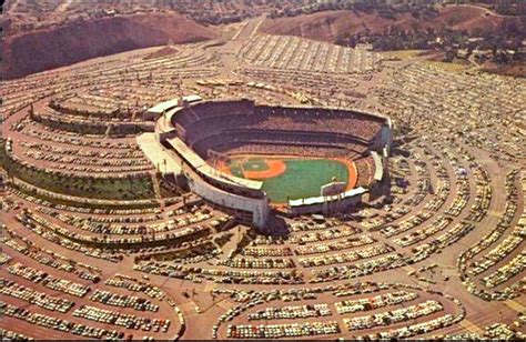 Aerial View Of Dodger Stadium Los Angeles 1962