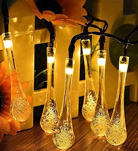 Buy Yellow 5 Meters Water Drops Led Christmas Plug In String Lights By