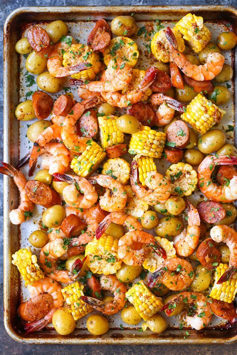 Fortunately, shrimp are very adaptable to numerous recipes and cooking methods, so it's not like you have to eat the same. Sheet Pan Shrimp Boil | KeepRecipes: Your Universal Recipe Box