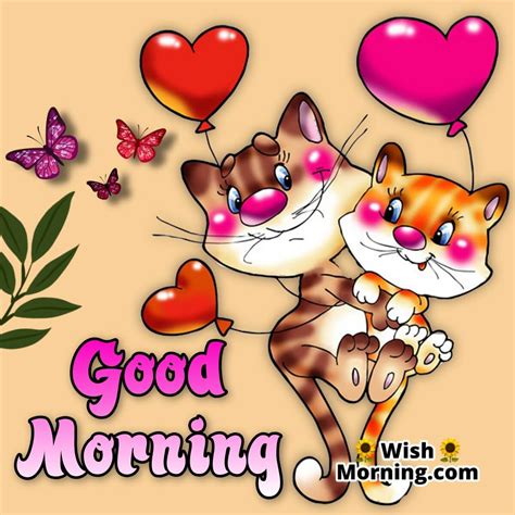 Good Morning Cartoon Animals Wish Morning