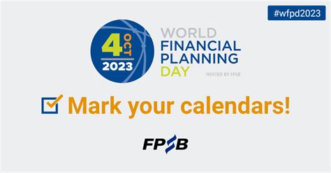 Social Media Promotions For World Financial Planning Day World