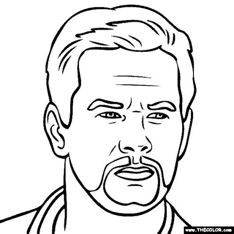 Famous Actor Coloring Pages Page 1