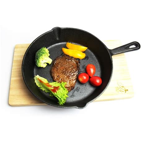 14 cm pre seasoned 주철 프라이팬 실리콘 손잡이가있는 프라이팬 nonstick griddle grill 조리기구