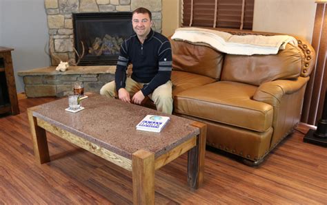 DIY Polished Concrete Coffee Table with Crushed Glass | DIY Projects