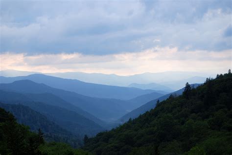 Mountains And Hills Landscape At Great Smoky Mountains National Park