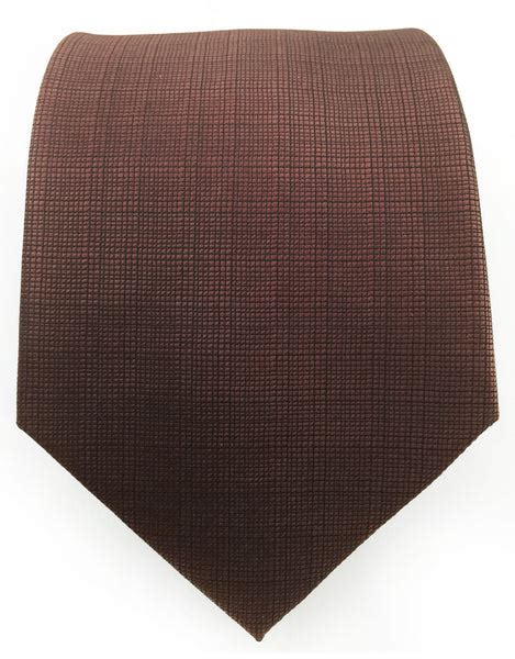 Espresso Brown Tie With Grid Gentlemanjoe