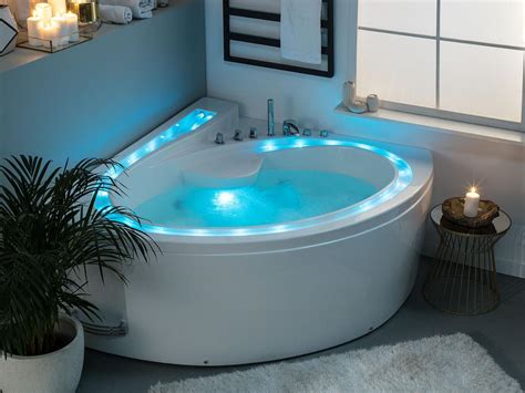Luxus Whirlpool Badewanne Havanna Basic 164 X 148 Cm Mit 10 Massage Düsen Led Bachlauf Spa Für