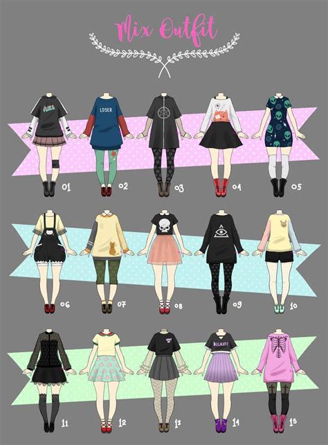 Closed Casual Outfit Adopts 02 By Rosariy On Deviantart Fashion