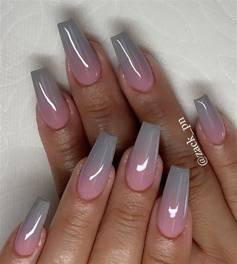ombre coffin nails nail designs