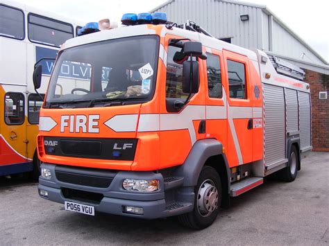 Fire Service Daf Lf Po56vgu Lancashire Fire And Rescue Service A Photo