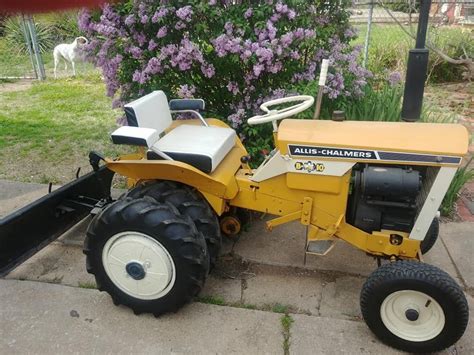 Allis Chalmers B 10 Garden Tractor With Duals And Rear Blade Garden