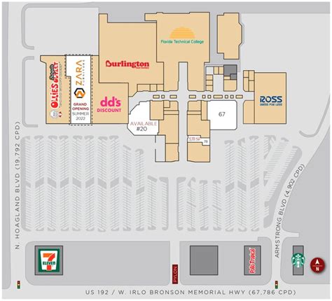 Mall Map Plaza Del Sol