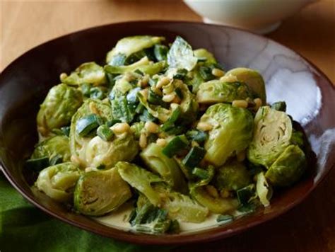 Pancetta is a classic pairing. Sauteed Shredded Brussels Sprouts Recipe | Ina Garten | Food Network