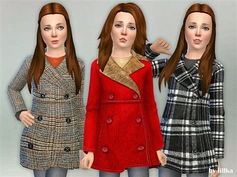 Sssvitlans Created By Lillkawinter Coat For Girls 02created For The