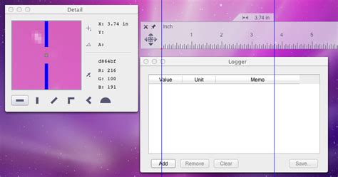 A ruler, sometimes called a rule or line gauge, is a device used in geometry and technical drawing, as well as the engineering and construction industries, to measure distances or draw straight lines. Mac inch ruler - How to measure angle in degrees or ...