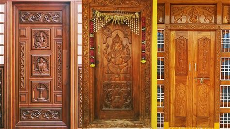 2020 Traditional Wooden Front Door Desing Collection Wooden Front
