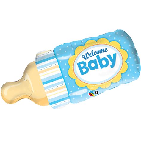 Balloon Foil Super Shape Welcome Baby Boy Foil Balloons And Bubbles