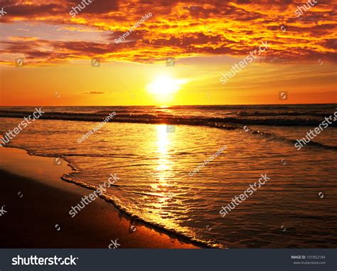 Sea Sunset Stock Photo 101952184 Shutterstock