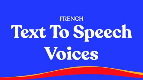 French Text To Speech Voices Youtube