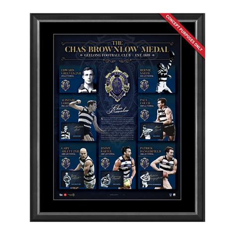 Port adelaide v geelong in the second qualifying final will be underway at adelaide oval at 7.20pm local time. Geelong Cats - Brownlow Medal History Signed and Framed ...