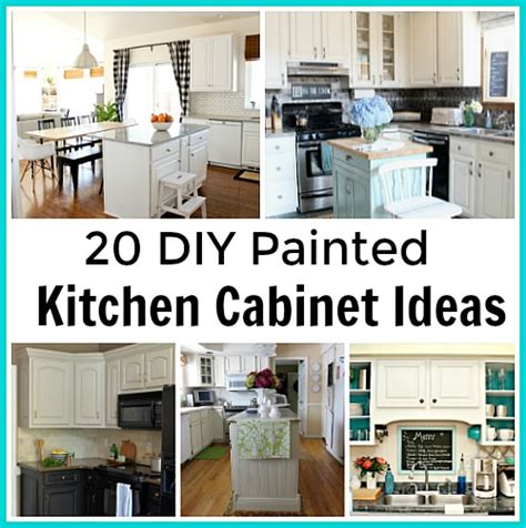 Use these ideas to inspire you; 20 DIY Painted Kichen Cabinet Ideas