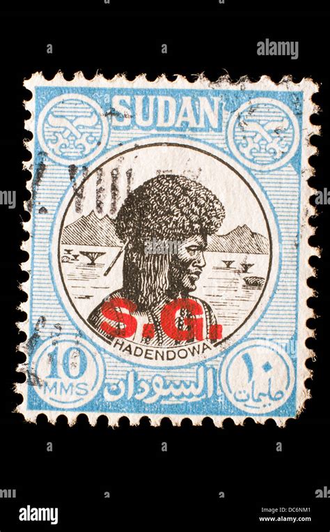 Old Sudan Postage Stamp Stock Photo Alamy