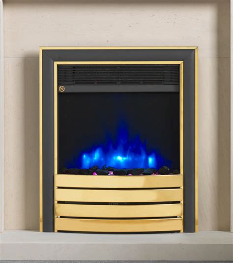 Charlton And Jenrick 16 4d Ecoflame Electric Fire With Brassblack Elite