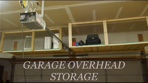Easy Diy Overhead Garage Storage Rack Youtube