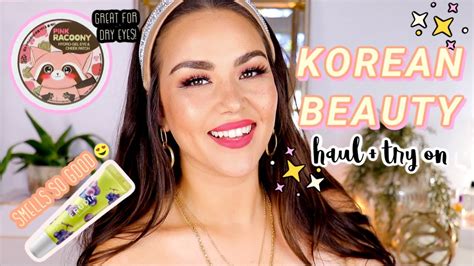 Affordable Korean Beauty Haul Try On Youtube