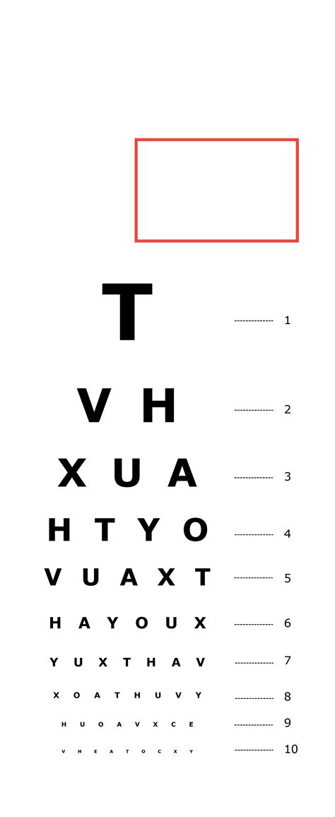 Snellen Chart Printable