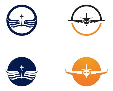 Airplane Fly Logo And Symbols Vector Template 623363 Vector Art At Vecteezy
