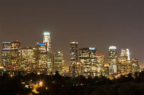 Filelos Angeles Skyline At Night Wikipedia