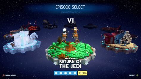 Episode Selection Menu All Animations Lego Star Wars The Skywalker