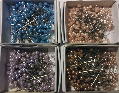 Pearl Craft Pins Bulk Hobby Pins 10 Boxes1440 Pins Total Etsy