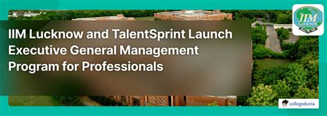 Iim Lucknow And Talentsprint Launch Executive General Management