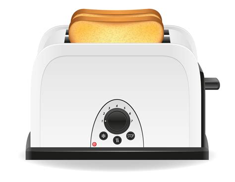 Toast In A Toaster Vector Illustration 510900 Vector Art At Vecteezy