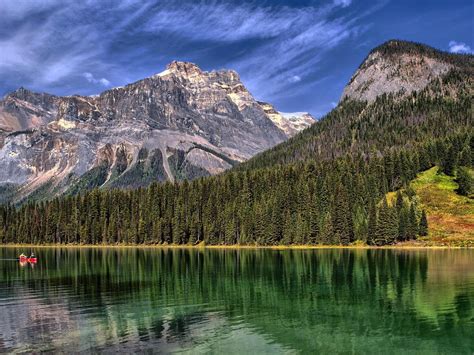 Wallpaper Emerald Lake Yoho National Park British Columbia Canada Hd