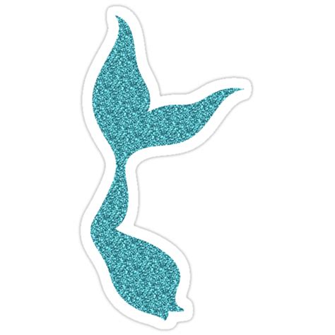 Glittery Mermaid Tail Stickers By Designs111 Redbubble