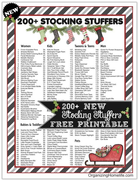 Let's take care of the easiest gift shopping you'll do! 200 Stocking Stuffer Ideas for Men, Women, Teens, Boys ...