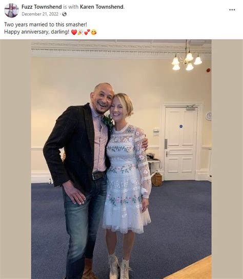Fuzz Townshend Is Married To New Wife Karen After Divorce From Cressida