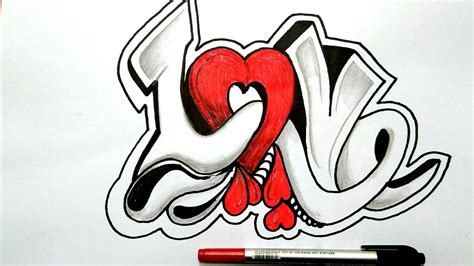 How To Draw Graffiti Love Graffiti Drawing Graffiti Alphabet Graffiti