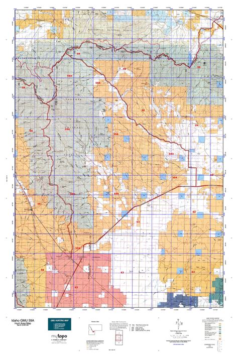 Idaho Gmu 59a Map Mytopo
