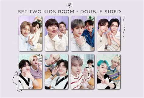 Set Stray Kids Two Kids Room Photocard Kpop Bangchan Etsy