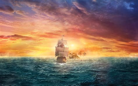 Pirate Sail Hd Creative 4k Wallpapers Images