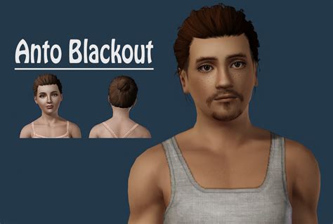 Ts3 Cc Update Pudding Hair Anto Blackout Converted From Ts4 By