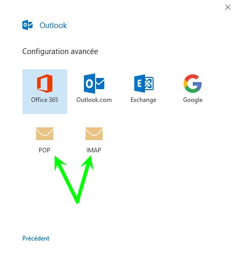 Webnode Configurer Mon Compte E Mail Dans Outlook 2016