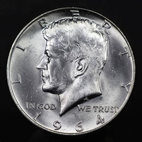 90 Silver 900 Bu Kennedy Half Dollar Roll 1964 90 Orig 20 Coins 10