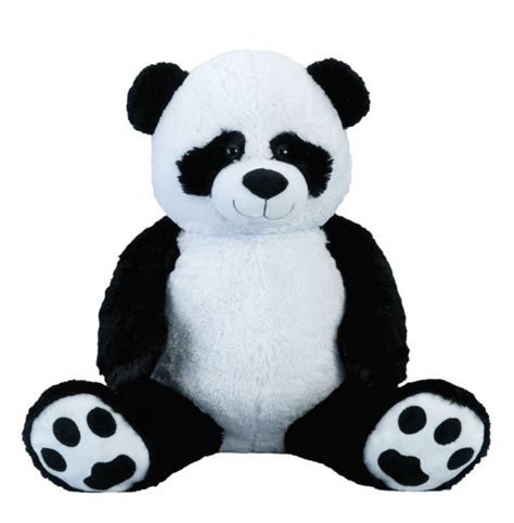 Pandabär Plüschtier Schwarzweiß 100 Cm Lang Kuschelig Weich